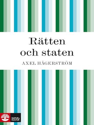 cover image of Rätten och staten